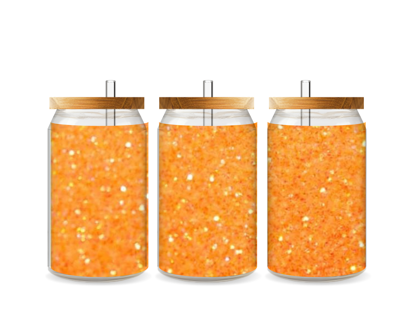 Orange Glitter Cup Only