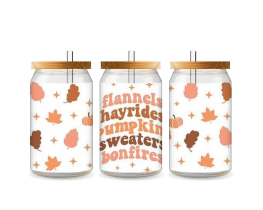 Flannels & Hayrides Decal