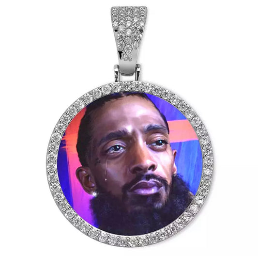 Photo Memory Pendant with Rope Chain